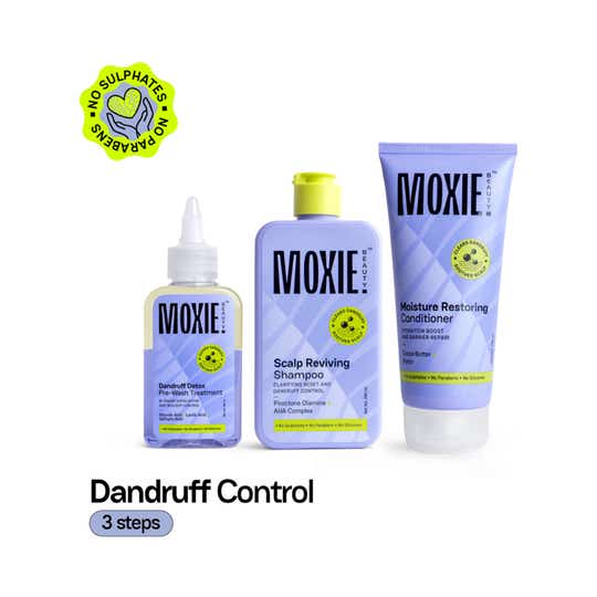 Moxie Beauty Anti-Dandruff Scalp Essentials Trio - Pre-wash, Shampoo & Conditioner (3 Pcs)