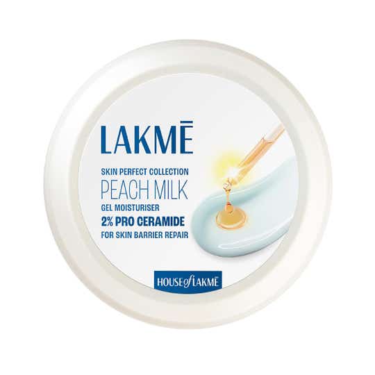 Lakme Peach Ceramide Moisturizer with Vitamin E for Dry Normal & Sensitive Skin (200 g)
