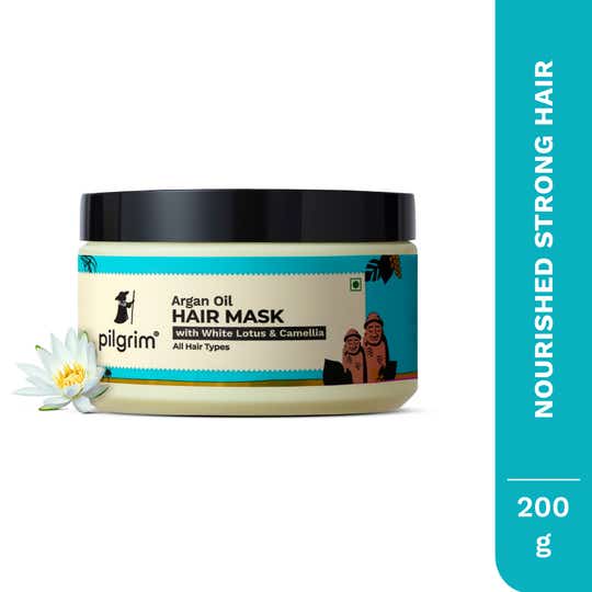 Pilgrim Argan Oil Hair Mask With White Lotus & Camellia (200g)