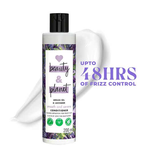LOVE beauty AND planet Argan Oil and Lavender Sulphate Free Conditioner for Dry & Frizzy hair (200 ml)