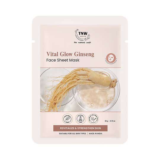 TNW The Natural Wash Vital Glow Ginseng Face Sheet Mask (20 g)