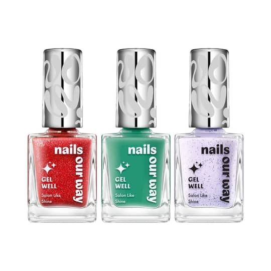 Nails Our Way Gel Well Nail Enamel Dirty Party Combo - Pk3