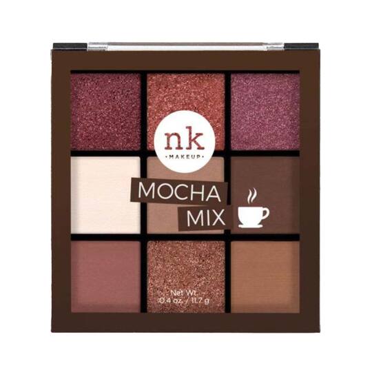 NICKA K Nine Color Eyeshadow Palette - Mocha Mix (11.7g)