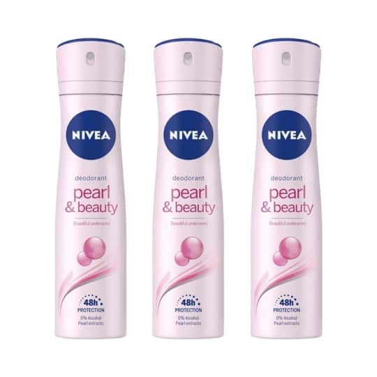 Nivea Pearl & Beauty Deo Female (150 ml) (Pack Of 3) Combo