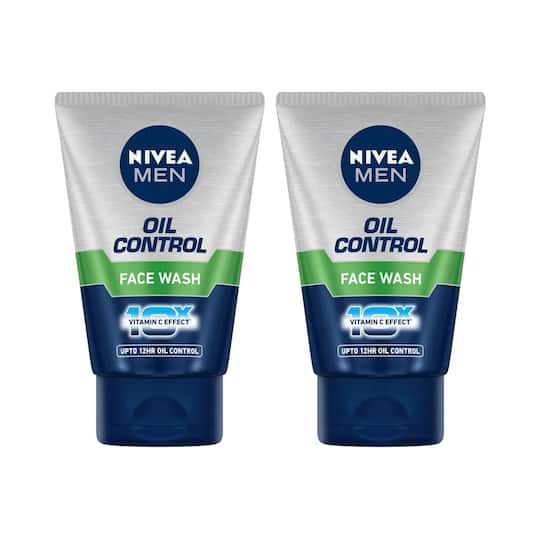 Nivea Men Oil Control Aircool Mint Crystal Facewash (100 g) (Pack Of 2) Combo