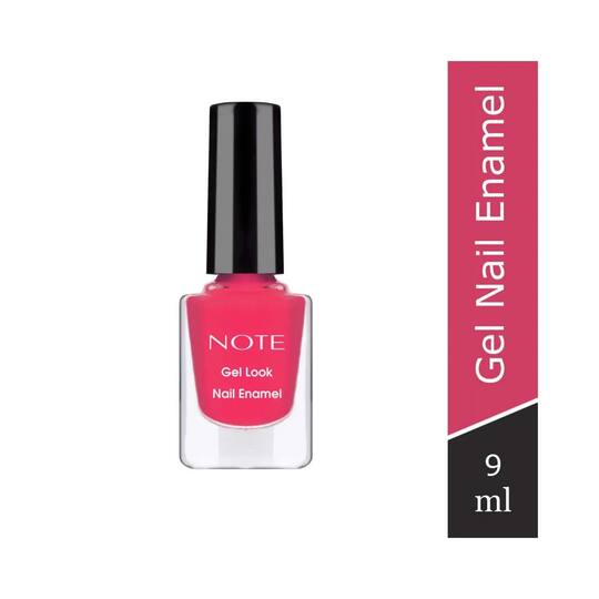 NOTE Gel Look Nail Enamel - 12 Hot Pink (9ml)
