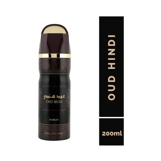 NUSUK Oud Hindi Deodorant Perfumed Body Spray (200ml)