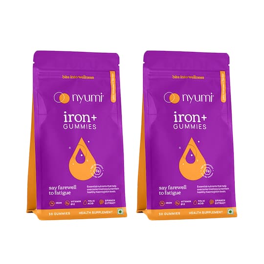 Nyumi Iron + Gummies to Boost Energy & Reduce Fatigue - 60 Gummies