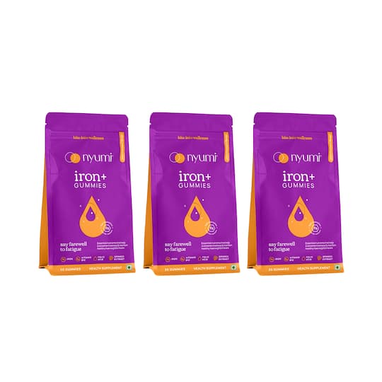 Nyumi Iron + Gummies to Boost Energy & Reduce Fatigue - 90 Gummies