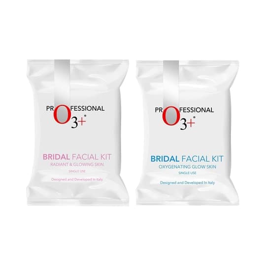 O3+ Bridal Facial Kit - Radiant & Glowing Skin & Bridal Glow Skin Facial Kit - (81g) Combo