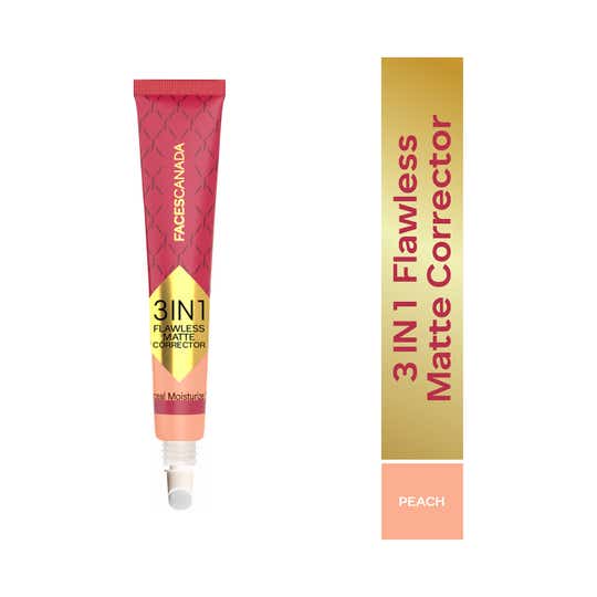 Faces Canada 3 in 1 Flawless Matte Corrector - Peach (8 g)
