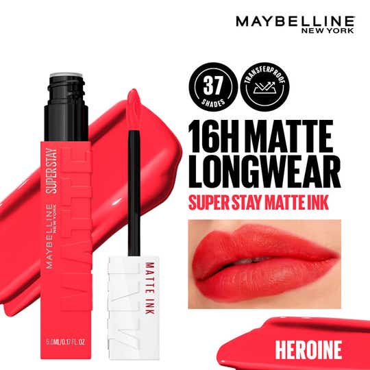 Maybelline New York Super Stay Matte Ink Liquid Lipstick - 25 Heroine (5 ml)