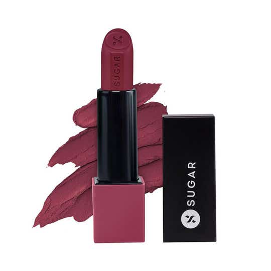 SUGAR Cosmetics Glide Peptide Serum Lipstick - 06 Moscow Mulberry (4.2 g)