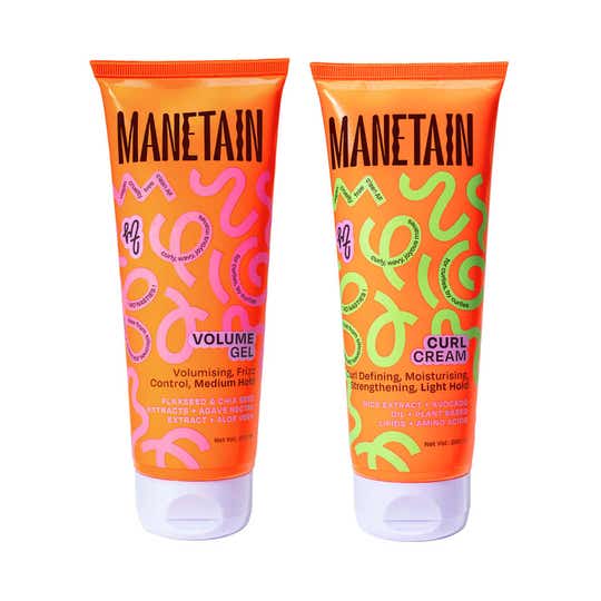 Manetain Set Of Volume Gel & Curl Cream (2 pcs)