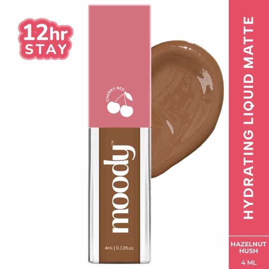 Moody Drip Matte Liquid Lipstick - Hazelnut Hush (4 ml)