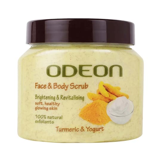 ODEON Turmeric & Yogurt Face and Body Scrub - (300ml)