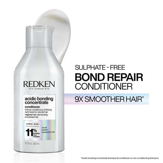 REDKEN Acidic Bonding Concentrate Conditioner,Bond Repair For Damaged and Frizzy Hair (300 ml)