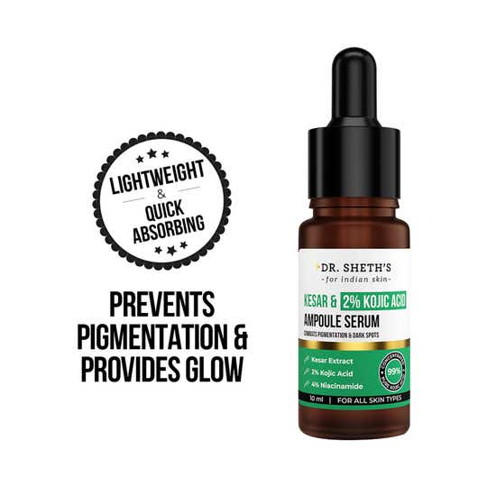 Dr. Sheth's Kesar & 2% Kojic Acid Ampoule Serum (10 ml)