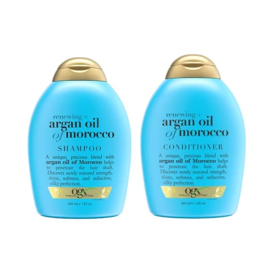 OGX Combo of Renewing Argan Oil Of Morocco - Shampoo and Conditioner (385ml Each)