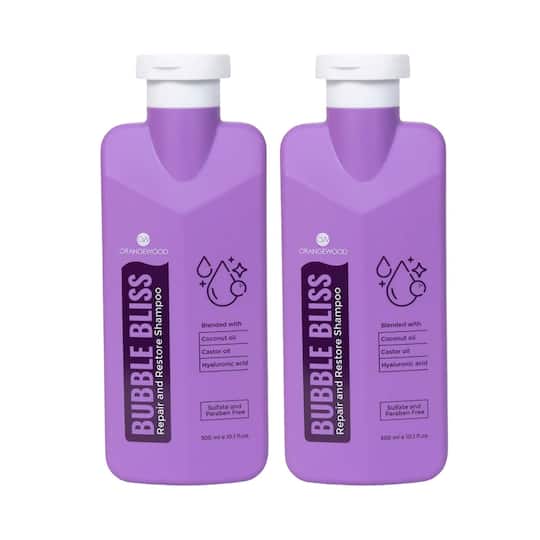 Orangewood Bubble Bliss Repair And Restore Shampoo (600 ml) Pack of 2 Combo