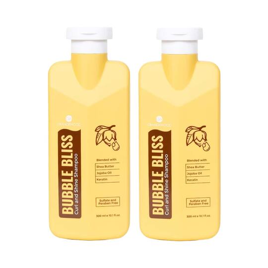 Orangewood Bubble Bliss Curl And Shine Shampoo (600 ml) Pack of 2 Combo