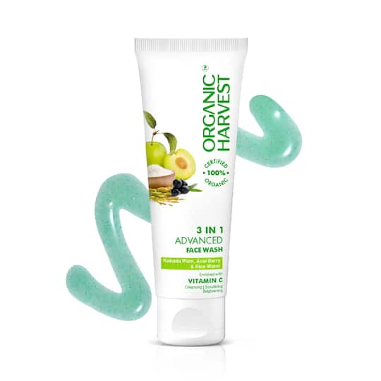 Organic Harvest 3-In-1 Face Wash (100g)