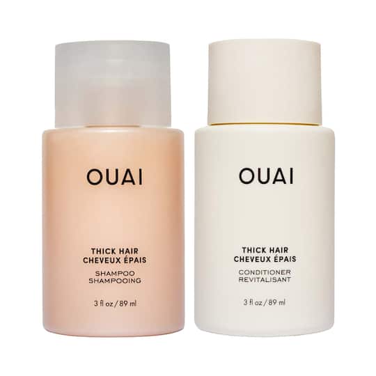 OUAI Thick Hair Travel Size Shampoo and Conditioner Combo (2 x 89 ml)