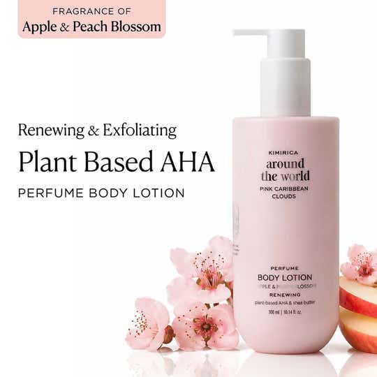 Kimirica Pink Caribbean Body Lotion with Pomegranate & Soya Extract Tucuma & Shea Butter (300 ml)