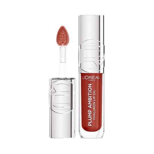 L'Oreal Paris Plump Ambition Hyaluron Lip Oil For Fuller, Bouncier Lips - 485 Wine O'Clock (5 ml)