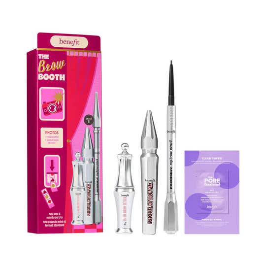 Benefit Cosmetics The Brow Booth Full-Size & Mini Brow Trio with Gift (4 pcs)