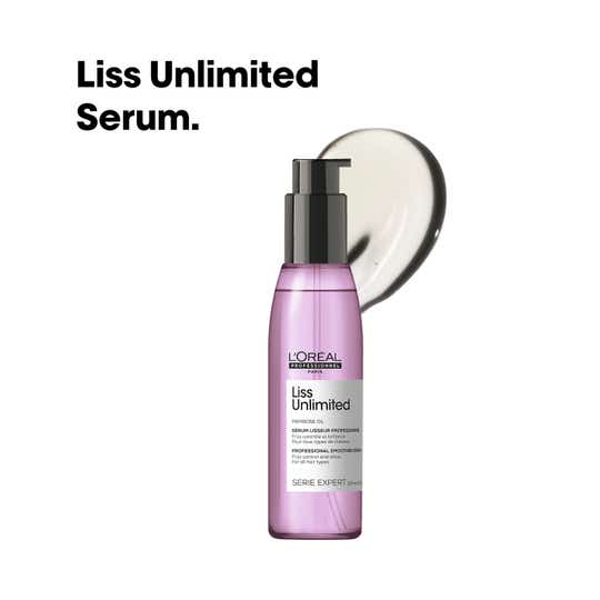 L'OREAL PROFESSIONNEL Liss Unlimited Leave-In Hair Serum for Frizzy & Unruly Hair (125 ml)