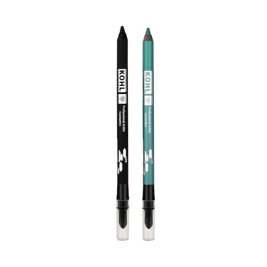 PAC Bestseller Kohl Pencil Pack of 2 Combo - Black + Forest Green