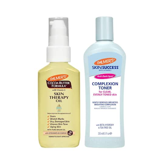 Palmer's Cocoa Butter Skin Therapy Oil (60 ml) & Vitamin E Anti -Dark Spot Toner (250 ml) Combo