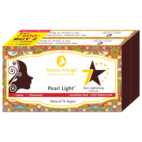 Passion Indulge Skin Brightening Pearl Light 7 Star Facial Kit