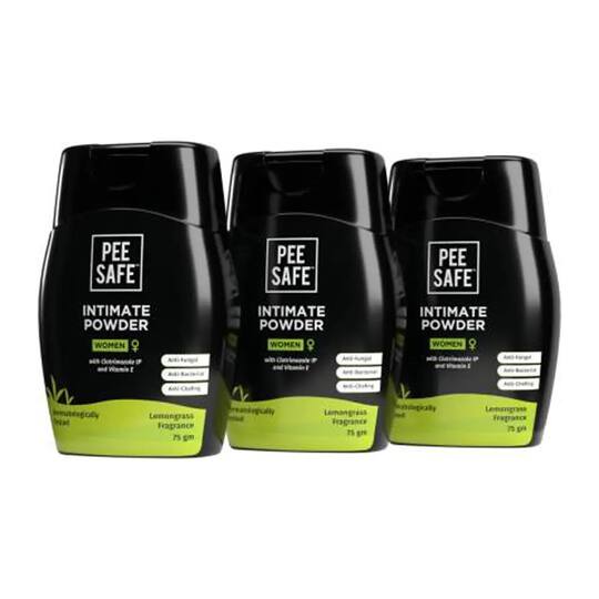 Pee Safe Intimate Powder for Women (75g X 3Pcs)