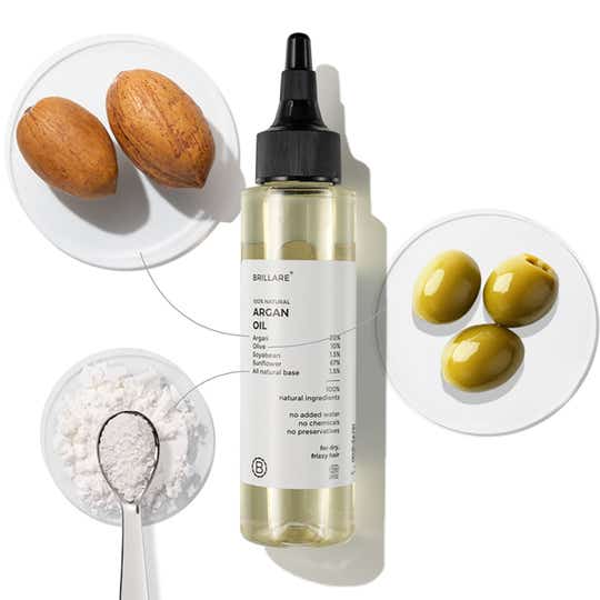 Brillare Argan Oil For Dry, Frizzy Hair (100ml)
