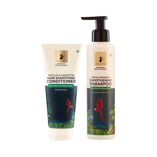 Pilgrim Advanced Patua & Keratin Smoothening Shampoo + Conditioner Combo