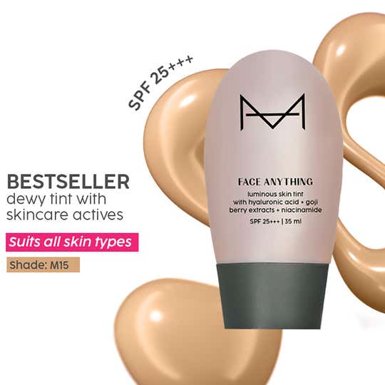 HOUSE OF MAKEUP Face Anything Luminous Skin Tint For Glass Skin - Medium Skin Tone (M-15 ) (35 ml)