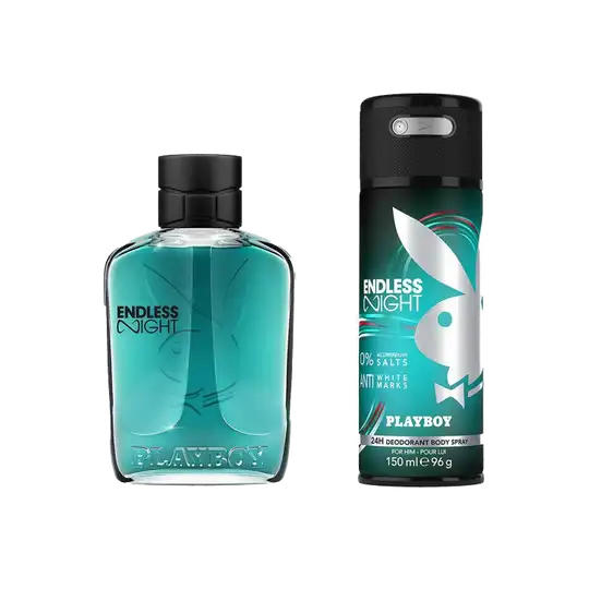 Playboy Endless Night For Men Gift Set - (Eau De Toilette 100ml + Body Spray 150ml) (2Pcs)