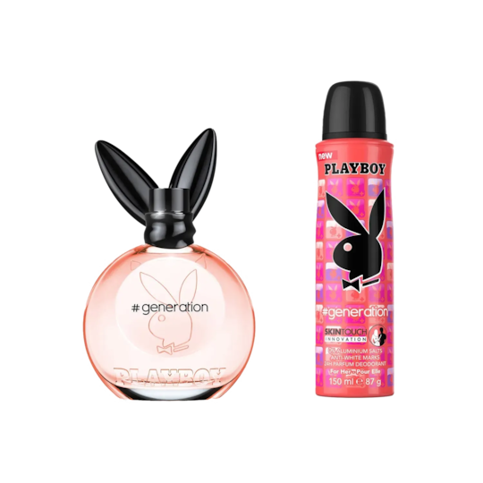 Playboy Generation For Women Gift Set : Eau de Toilette, Body Spray (2 pcs)