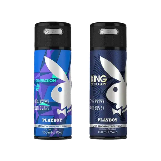 Playboy King + Generation Deo New Combo Set for Men (2Pcs)