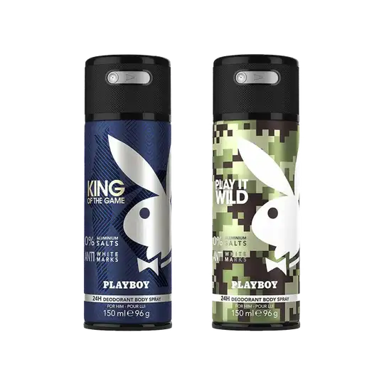 Playboy King + Wild Deo New Combo Set for Men (2Pcs)