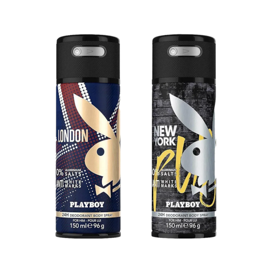 Playboy London + New York Deo New Combo Set for Men (2Pcs)