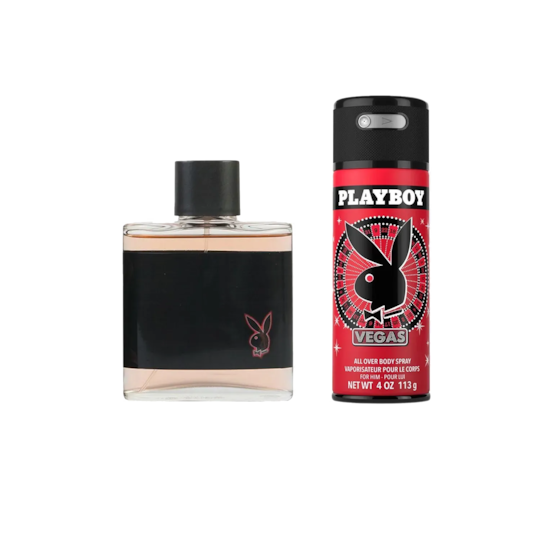 Playboy Vegas Set : Eau de Toilette, Deo (2 pcs)
