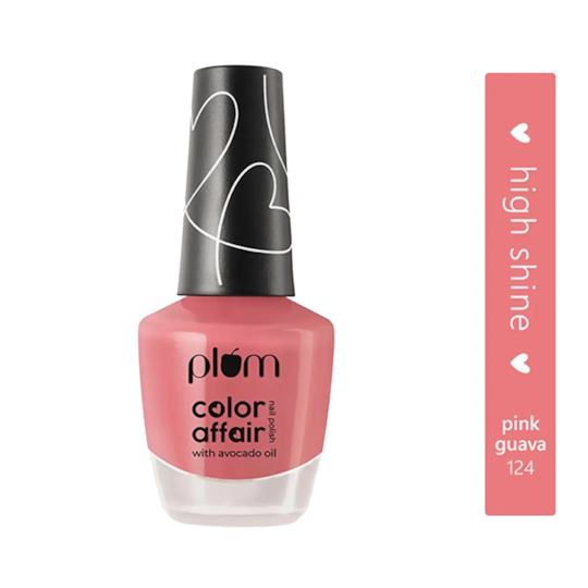 Plum Color Affair Nail Polish - 124 Pink Guava (11ml)