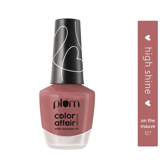 Plum Color Affair Nail Polish - 127 On The Mauve (11ml)