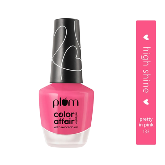 Plum Color Affair Nail Polish - 133 Pretty In Pink (11ml)