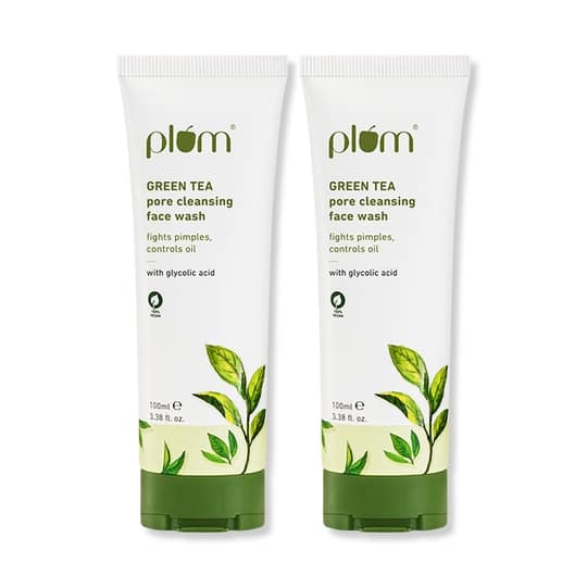 Plum Green Tea Pore Cleansing Face Wash - Pack Of 2 Acne Face Wash Combo