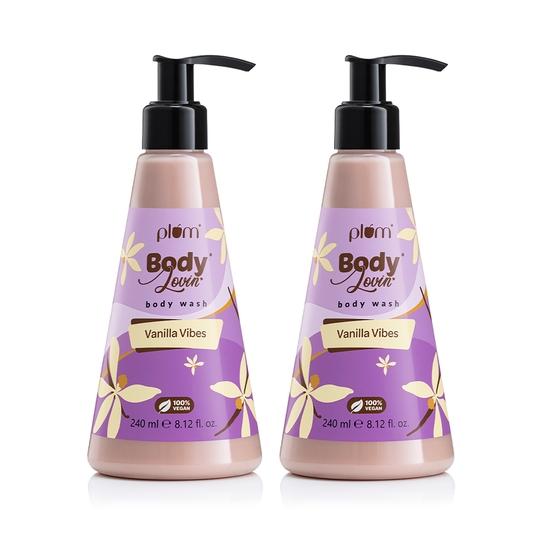 Plum Bodylovin Vanilla Vibes Body Wash (240ml) (Pack Of 2) Combo