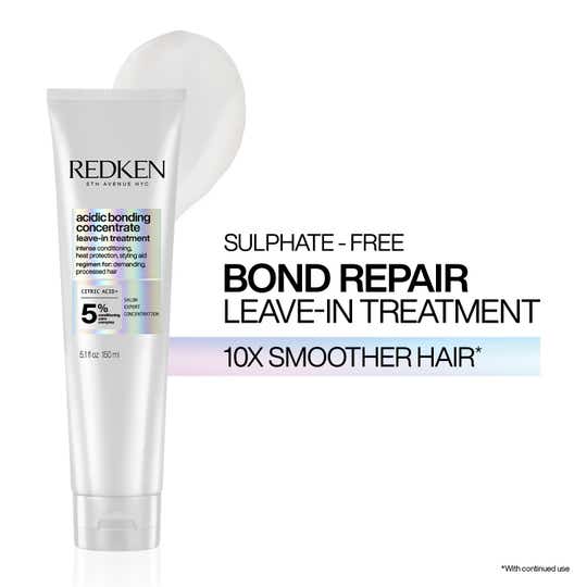 REDKEN Acidic Bonding Concentrate Leave In Treatment,Bond Repair For Damaged and Frizzy Hair (150 ml)